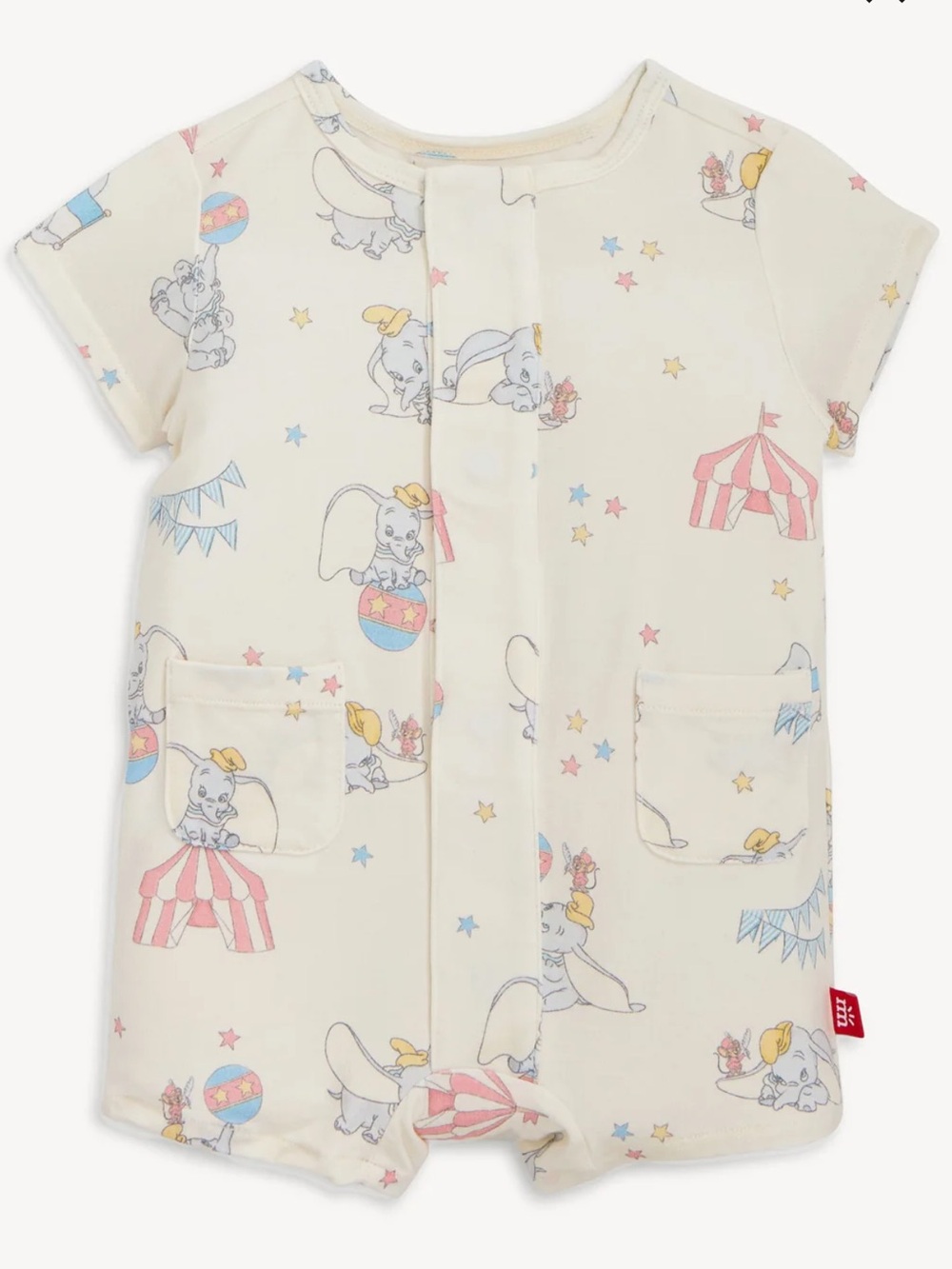 Magnetic Me Short Sleeve Romper Dumbo Circus Print 18 - 24 Months